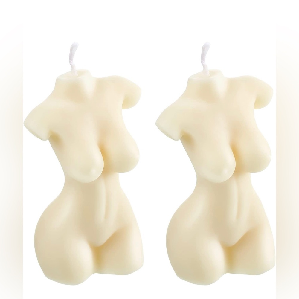 2 Pieces Body Soy Candle Female Body Shaped Candle Woman.